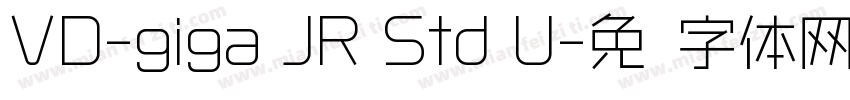 VD-giga JR Std U字体转换
